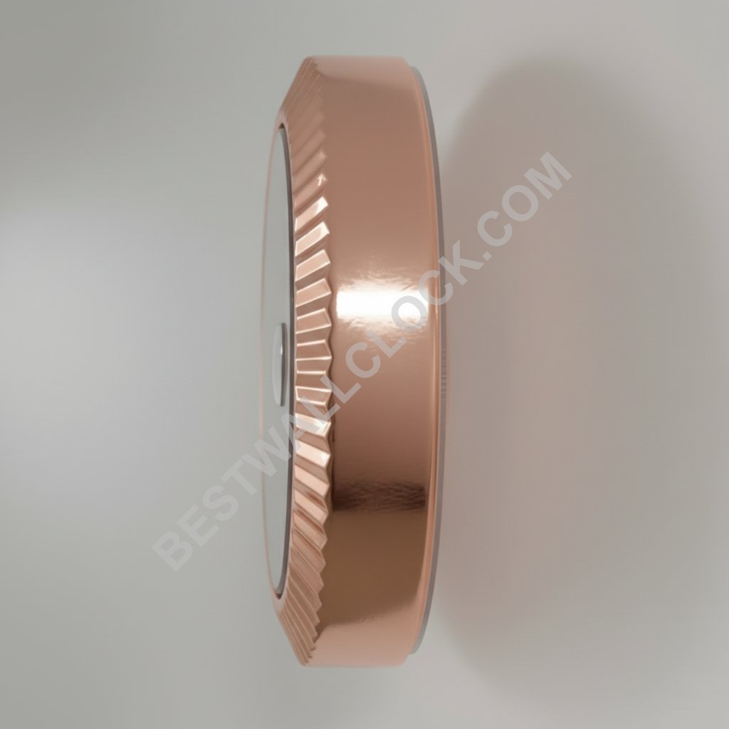  Day-Date "Roze Goud & Leisteen" Stijl – Dealer Display Wandklok - Afbeelding 3