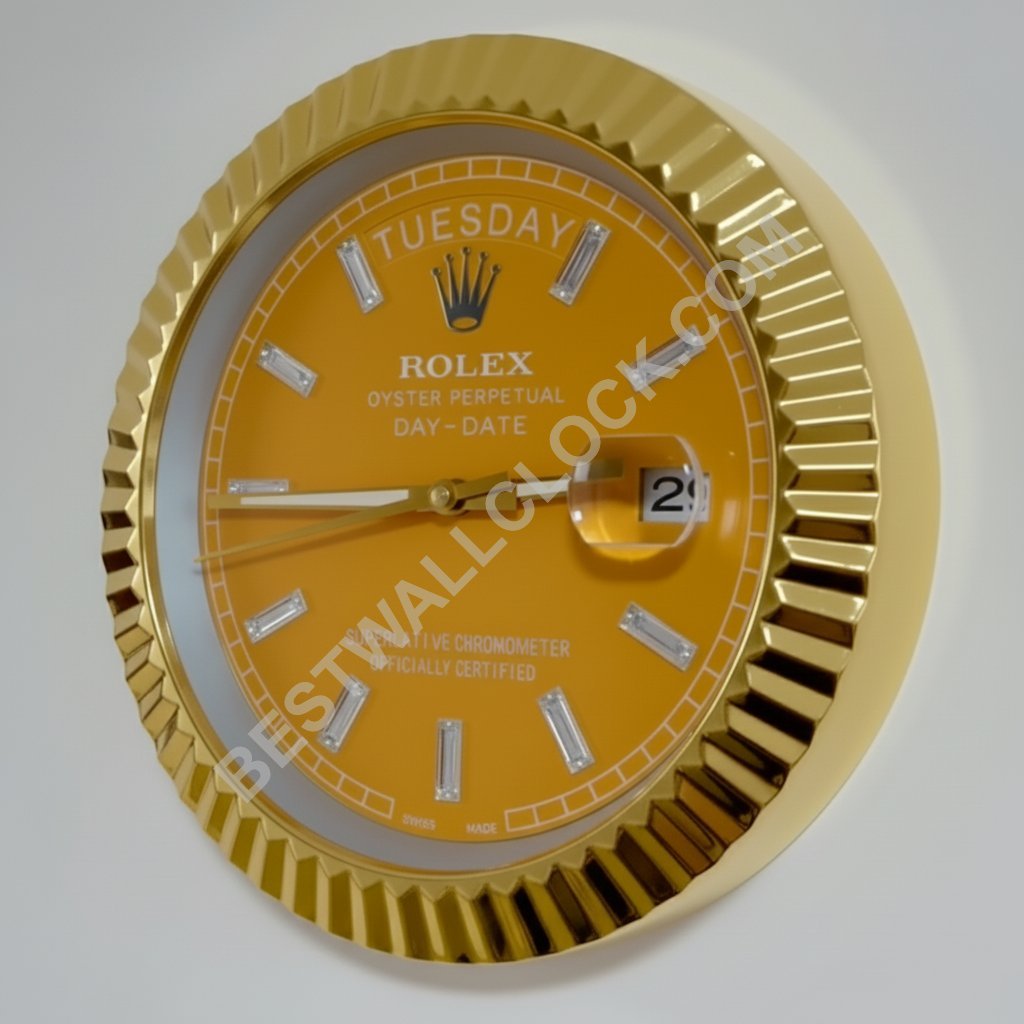 Rolex Day-Date "Champagne Dial" Style – Dealer Display Wall Clock