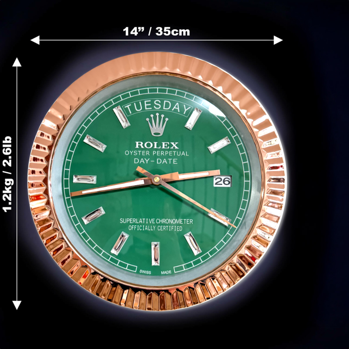 DAYDATE - ROSE GOLD CHROME - GREEN - Image 4