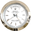 Close-up of a round Rolex Oyster Perpetual Day-Date watch face with a white dial, silver hour markers, and silver hands indicating the time at 10:39:38, showing the day as Martedì and the date as 17.