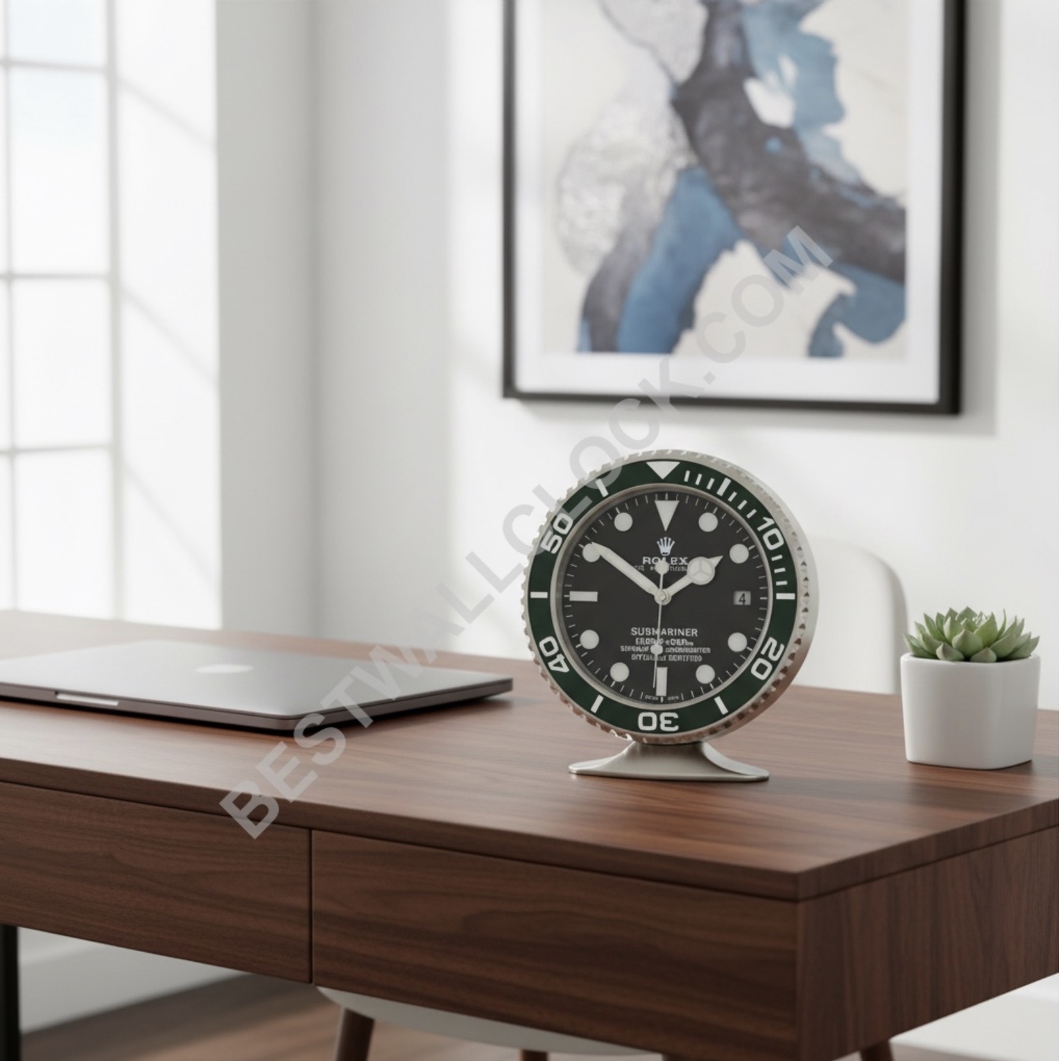 ROLEX DESK CLOCK INSPIRED - SUBMARINER - GREEN BEZEL EDITION - Image 6