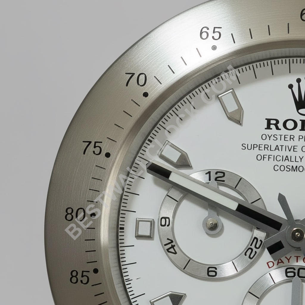 ROLEX DESK CLOCK INSPIRED - DAYTONA - SILVER & WHITE EDITION - Image 2