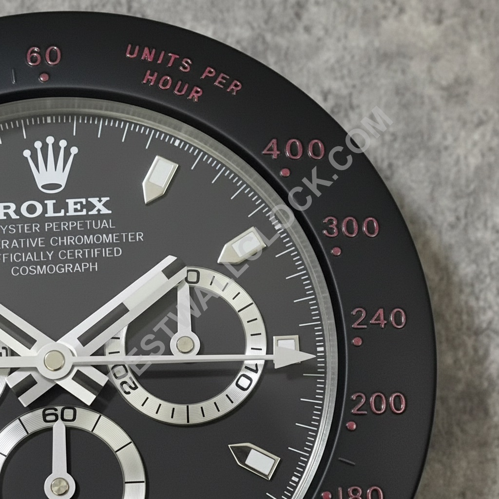 ROLEX DESK CLOCK INSPIRED - DAYTONA - BLACK EDITION - Image 2