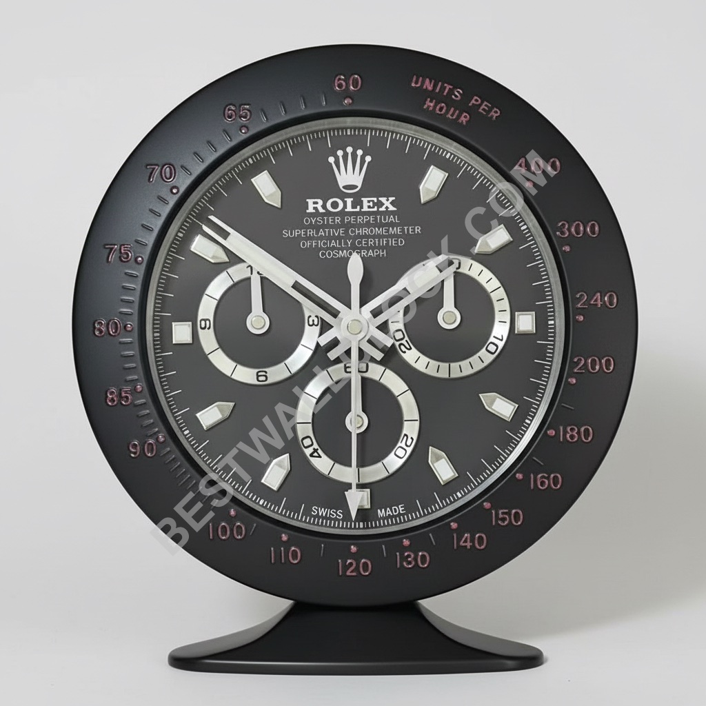 ROLEX DESK CLOCK INSPIRED - DAYTONA - BLACK EDITION
