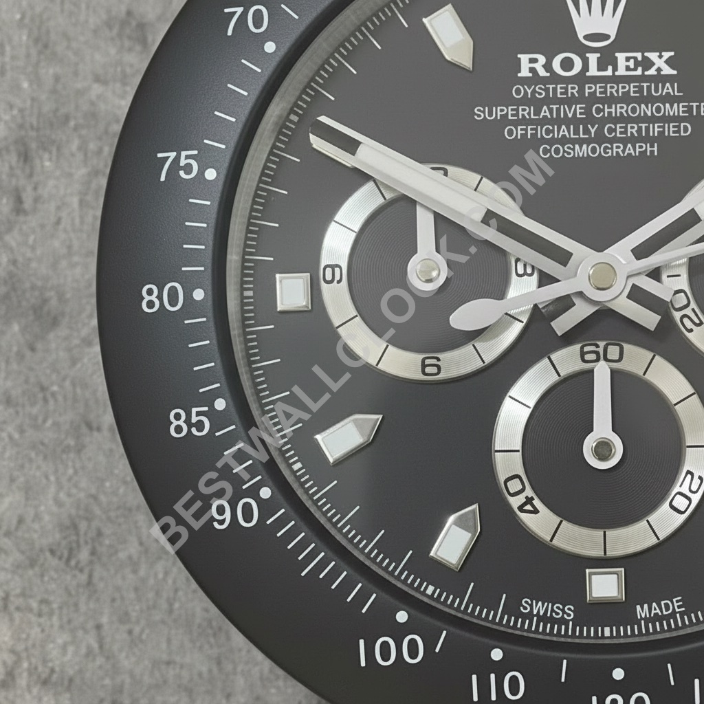 ORELOK OROLOGIO DA SCRIVANIA ISPIRATO - DAYTONA - EDIZIONE NERA OPACA - immagine 2