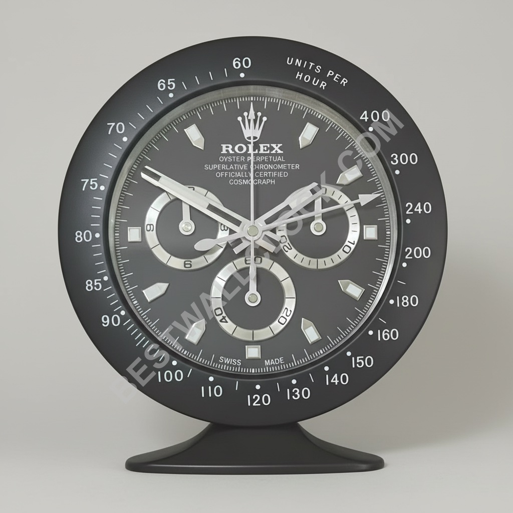 ORELOK OROLOGIO DA SCRIVANIA ISPIRATO - DAYTONA - EDIZIONE NERA OPACA