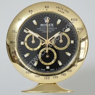 Rolex Daytona "Gold & Black" Style – Dealer Display Table Clock