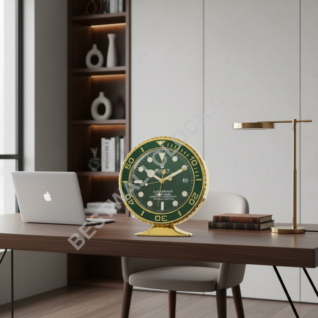 ROLEX BORDSKLOCKA INSPIRERAD - SUBMARINER - GRÖN GULD VERSION - Bild 3