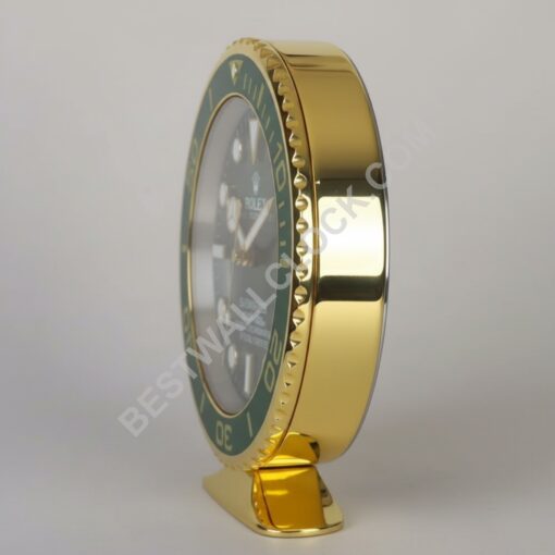 希少品 ROLEX掛け時計 グリーンサブゴールド ROLEX DESK CLOCK INSPIRED - SUBMARINER - GREEN GOLD EDITION