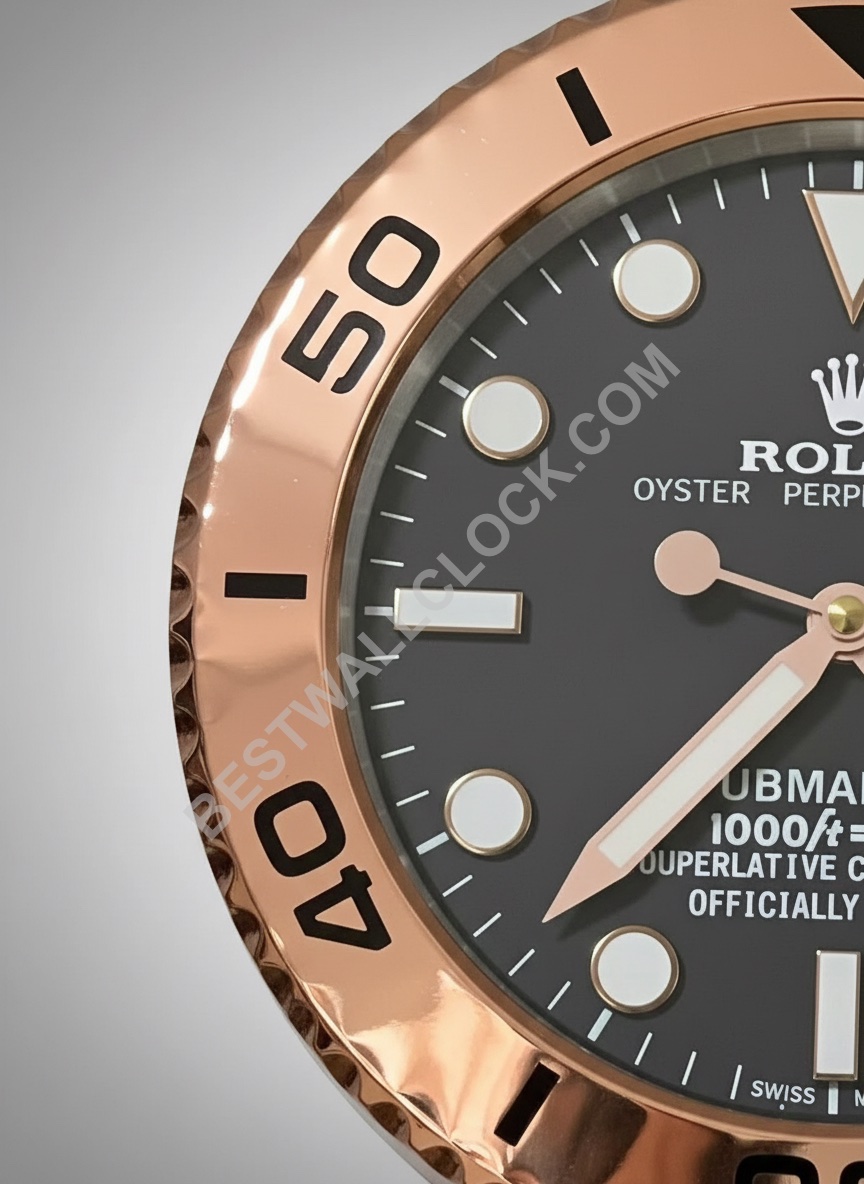 ROLEX DESK CLOCK INSPIRED - SUBMARINER - ROSE GOLD EDITION - Image 5