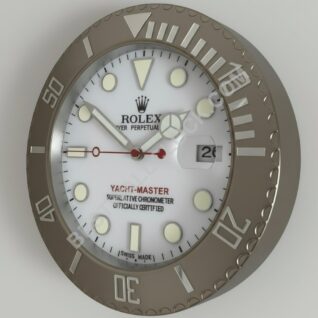 ROLEX WALL CLOCK INSPIRED - YATCH MASTER - WHITE DIAL EDITION