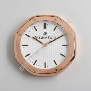 AUDEMARS PIGUET WALL CLOCK INSPIRED - ROYAL OAK - ROSE GOLD WHITE EDITION