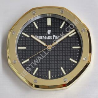 AUDEMARS PIGUET WALL CLOCK INSPIRED - ROYAL OAK - GOLD BLACK EDITION