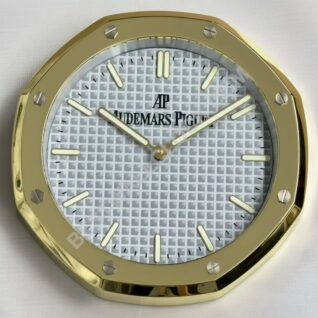 AUDEMARS PIGUET WALL CLOCK INSPIRED - ROYAL OAK - GOLD WHITE EDITION