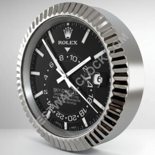 Rolex Sky-Dweller "Svart urtavla" Stil – dealer display väggklocka