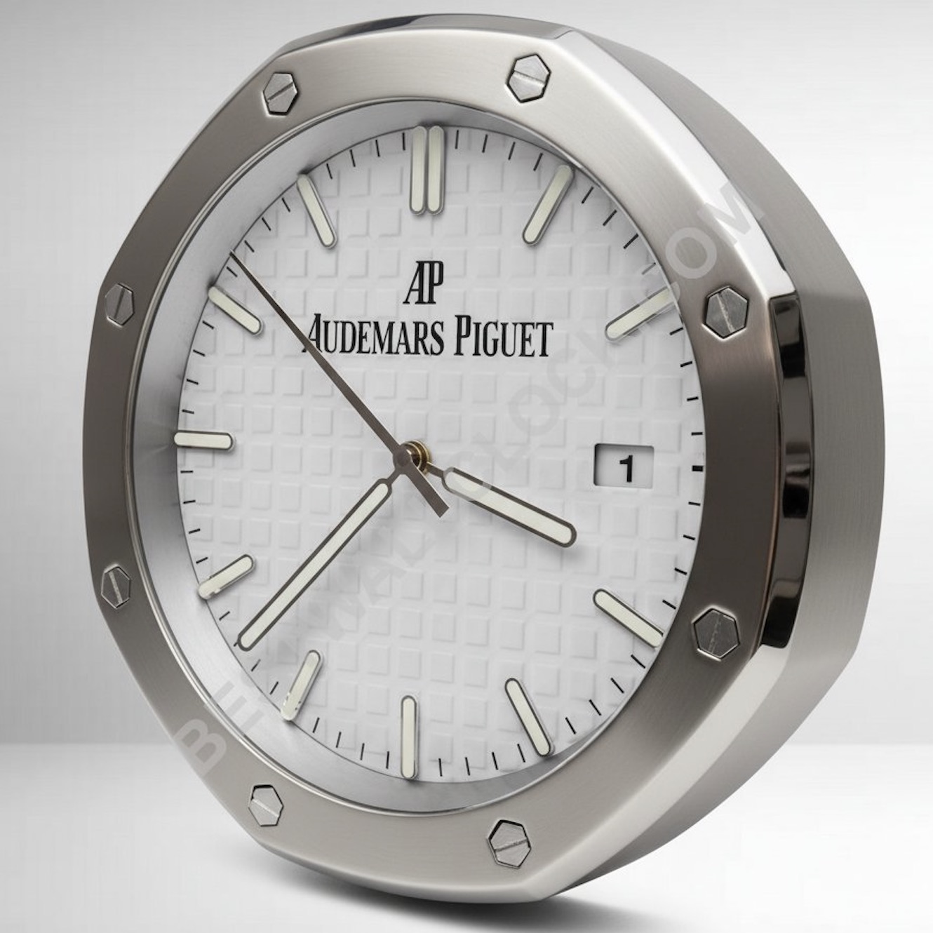 Orologio da Parete Audemars Piguet Royal Oak – Dealer Display con Quadrante Bianco "Tapisserie"