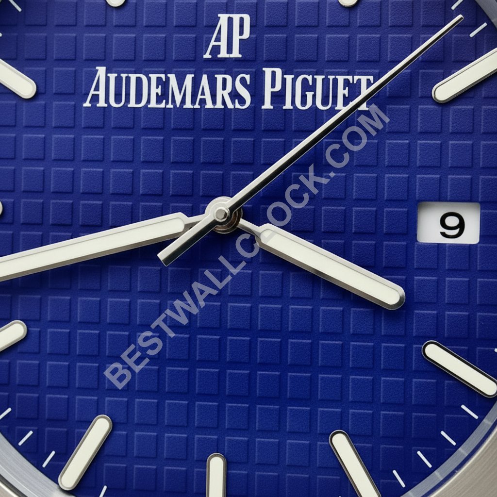 Orologio da parete Audemars Piguet Royal Oak Style – Dealer Display (Quadrante Blu "Tapisserie") - immagine 2