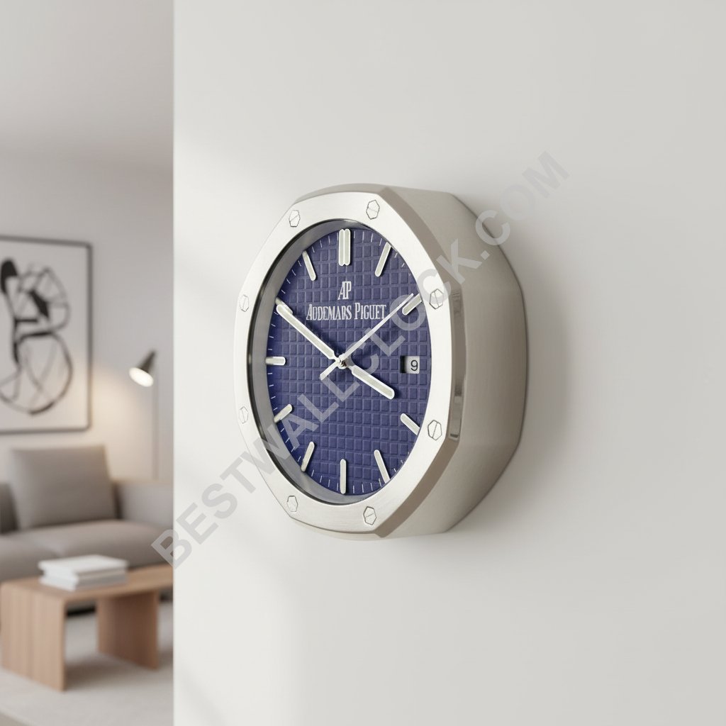 Orologio da parete Audemars Piguet Royal Oak Style – Dealer Display (Quadrante Blu "Tapisserie") - immagine 4