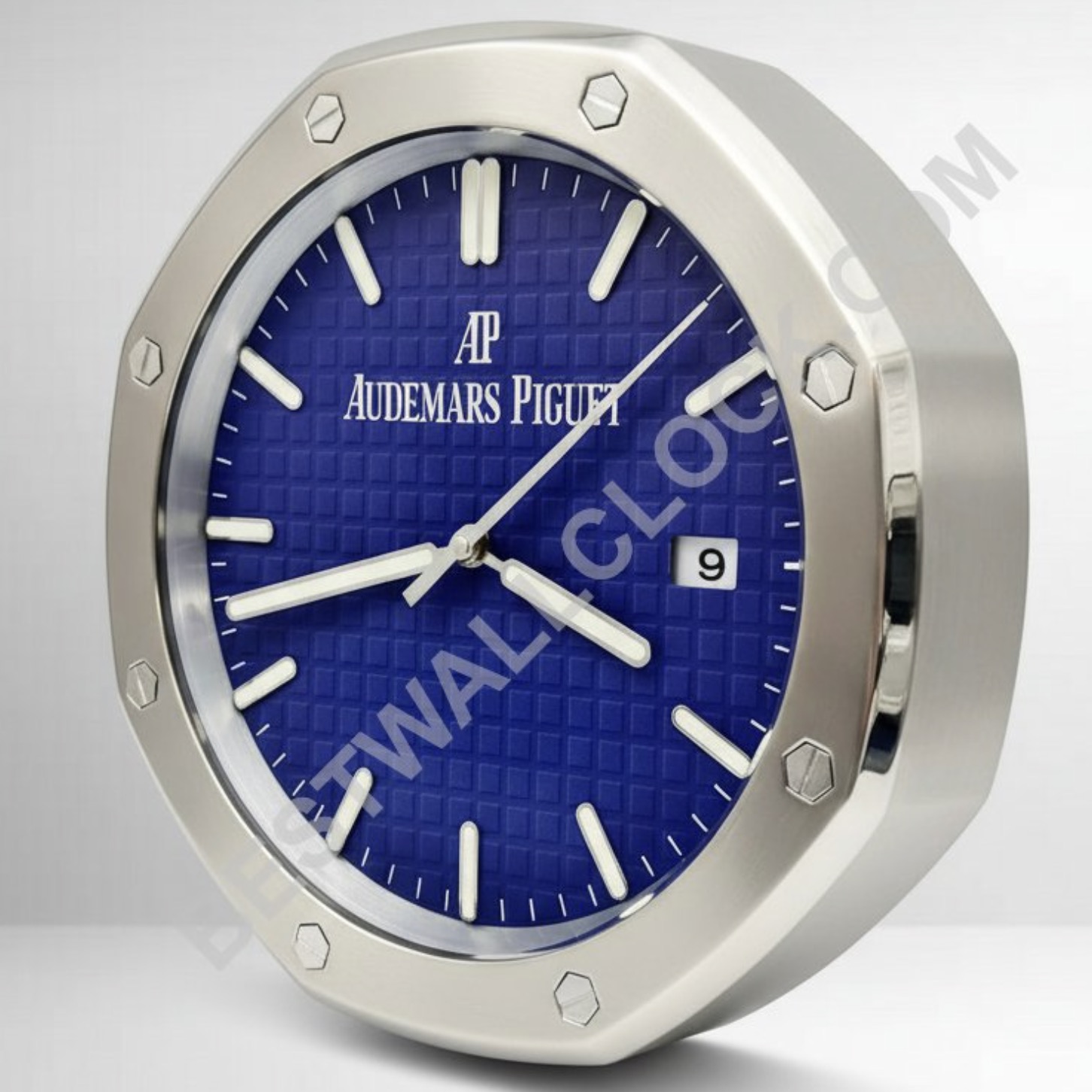 Orologio da parete Audemars Piguet Royal Oak Style – Dealer Display (Quadrante Blu "Tapisserie")