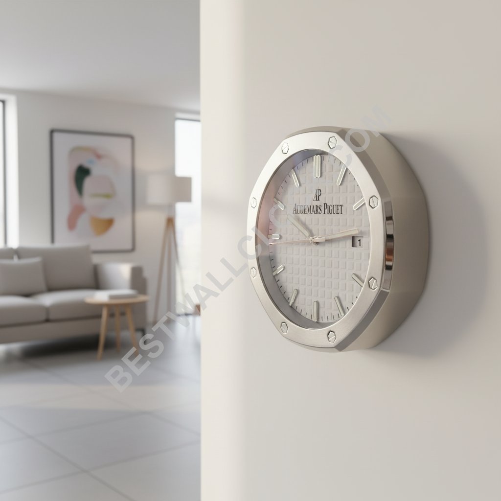 Orologio da Parete Audemars Piguet Royal Oak – Dealer Display con Quadrante Bianco "Tapisserie" - immagine 5