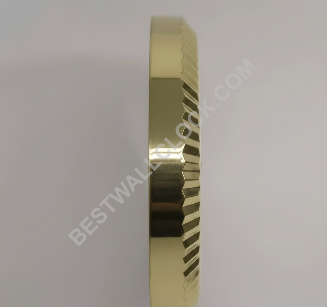 שעון קיר dealer display סגנון Datejust זהב וירוק מהדורת רומא "מואר" (ניתן לעמעום באמצעות USB) – תמונה 4