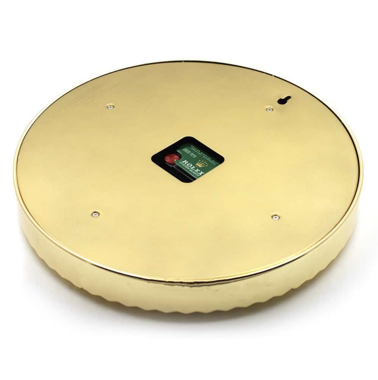  Oyster Perpetual Style – Dealer Display Wall Clock (Gold & Green Baton Edition) - Image 5