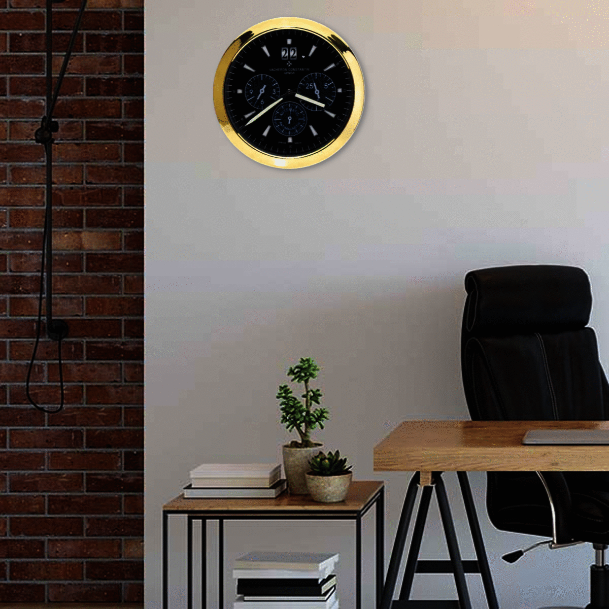 Vacheron Constantin Overseas - Dealer Display Seinäkello 38cm (Kulta & Musta Painos) - Image 3