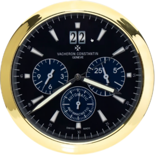 Vacheron Constantin Overseas - Dealer Display Seinäkello 38cm (Kulta & Musta Painos)