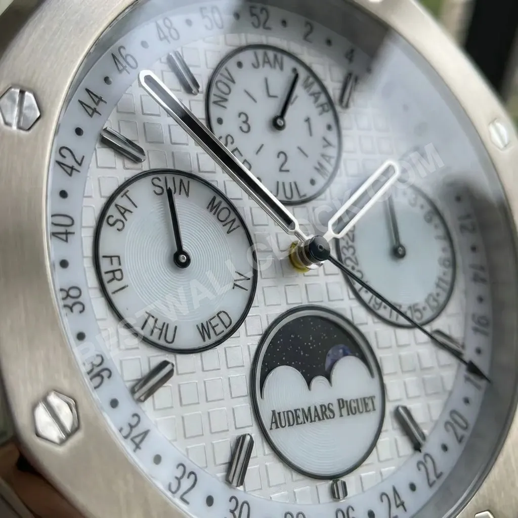 Royal Oak Perpetual Calendar White Edition 34cm – Dealer Display Wall Clock - Image 2