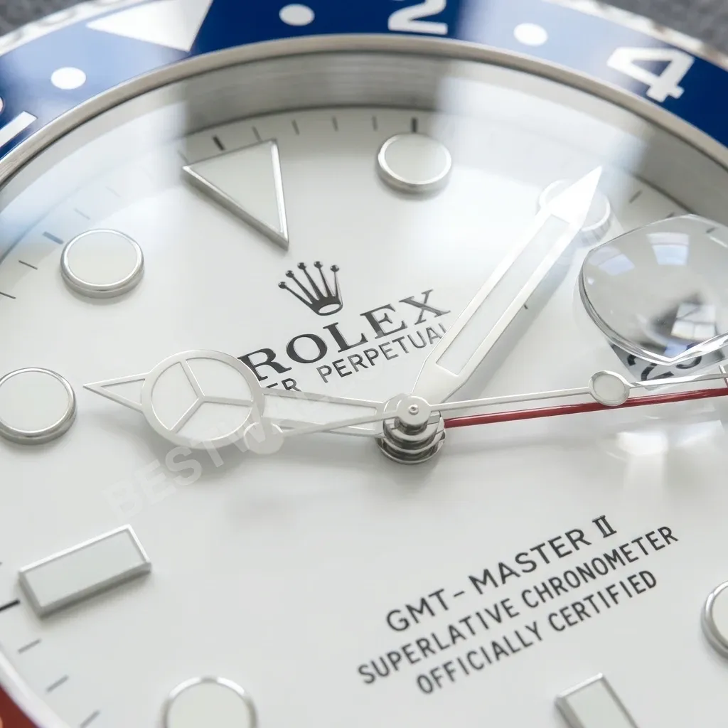 GMT-Master II "Pepsi" White Dial Edition 34cm (with magnifier) – Dealer Display Wall Clock - Image 3