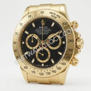 Rolex Cosmograph Daytona Gold & Black - Dealer Display Wall Clock