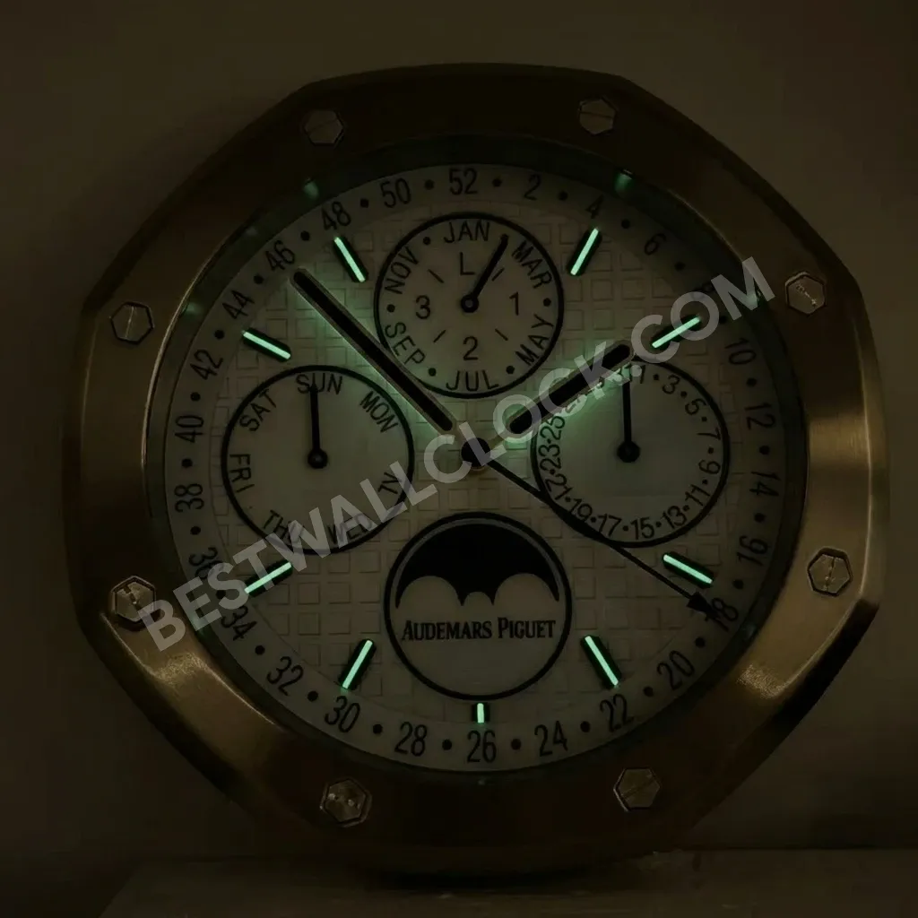 Royal Oak Perpetual Calendar White Edition 34cm – Dealer Display Wall Clock - Image 6