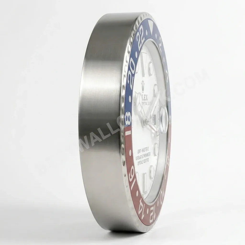 GMT-Master II "Pepsi" White Dial Edition 34cm (with magnifier) – Dealer Display Wall Clock - Image 5
