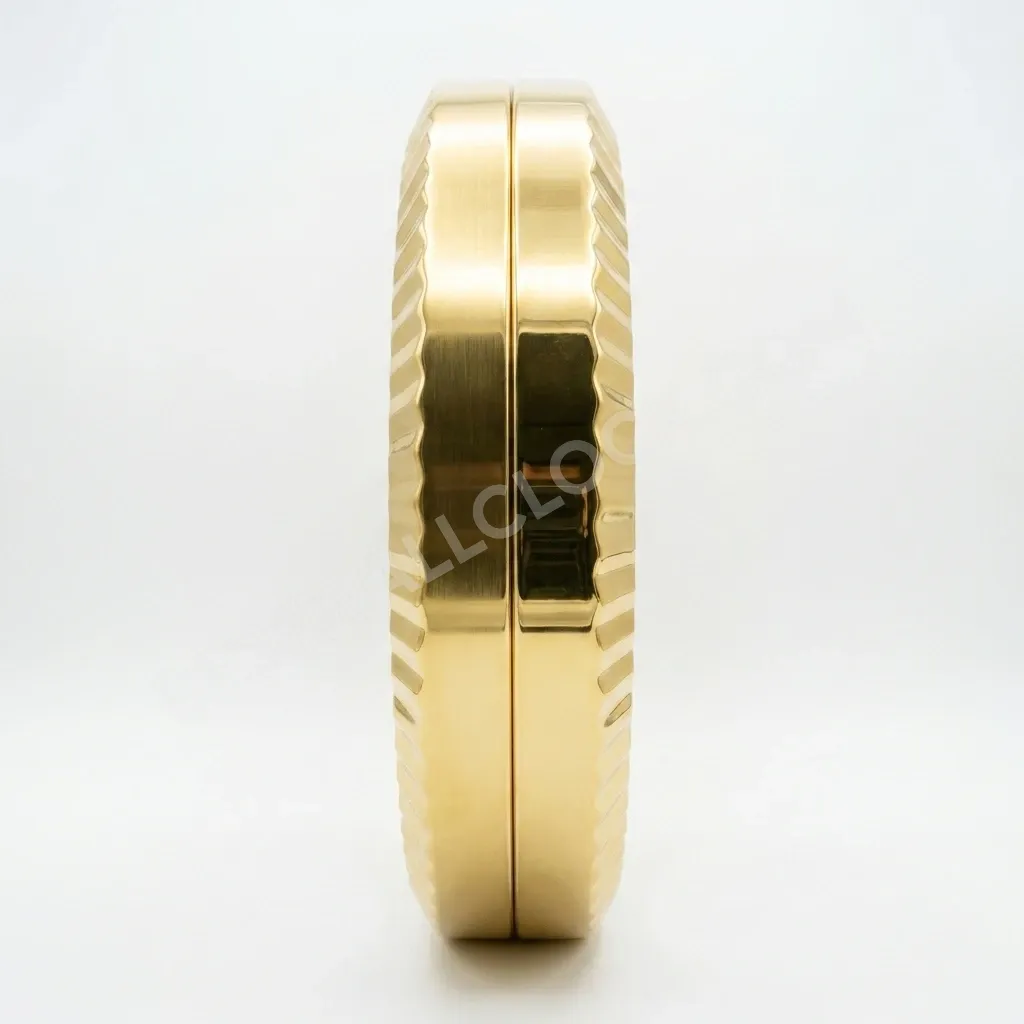 Rolex Oyster Perpetual Gold (DOPPELT) Gerilltes Weißes Zifferblatt 34cm – Händler-Ausstellungs-Wanduhr – Bild 7