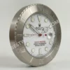 Yacht-Master Style Dealer Display Wall Clock (Platinum & White Edition)