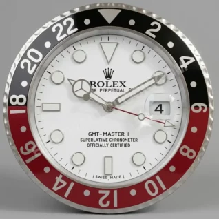 GMT-Master II White Dial Coke Edition 34cm (with magnifier) – Dealer Display Wall Clock
