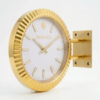Rolex Oyster Perpetual Gold White Dial 34cm – Dealer Display Wall Clock