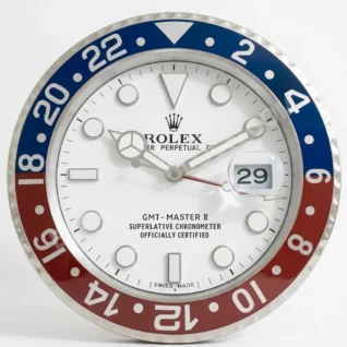 GMT-Master II "Pepsi" White Dial Edition 34cm (with magnifier) – Dealer Display Wall Clock