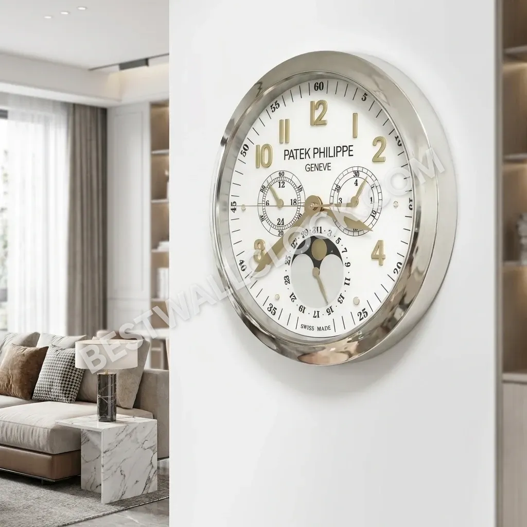 Grand Complications ("Classic Silver & Gold") 38cm – Dealer Display Wall Clock