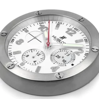 Hublot Big Bang ("White Dial Silver Case") 34cm – Dealer Display Wall Clock