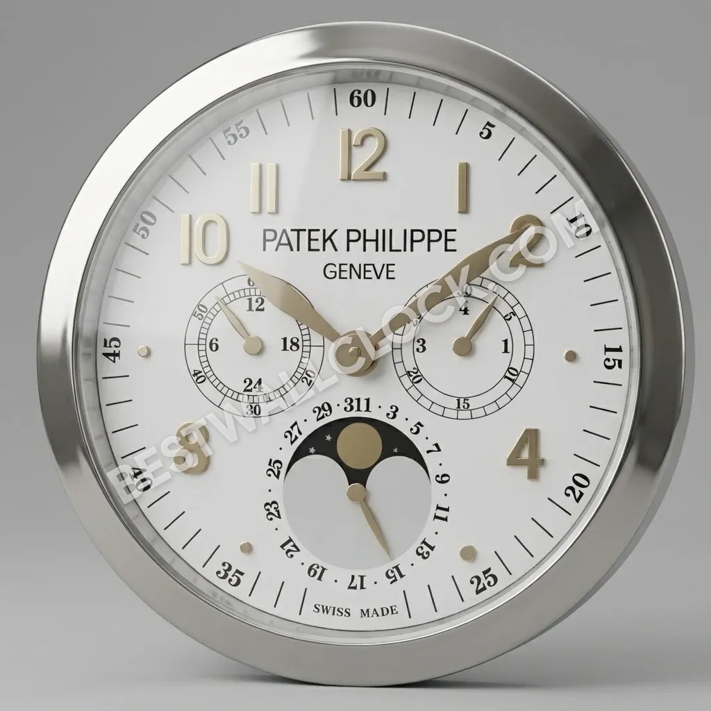 Grand Complications ("Classic Silver & Gold") 38cm – Dealer Display Wall Clock